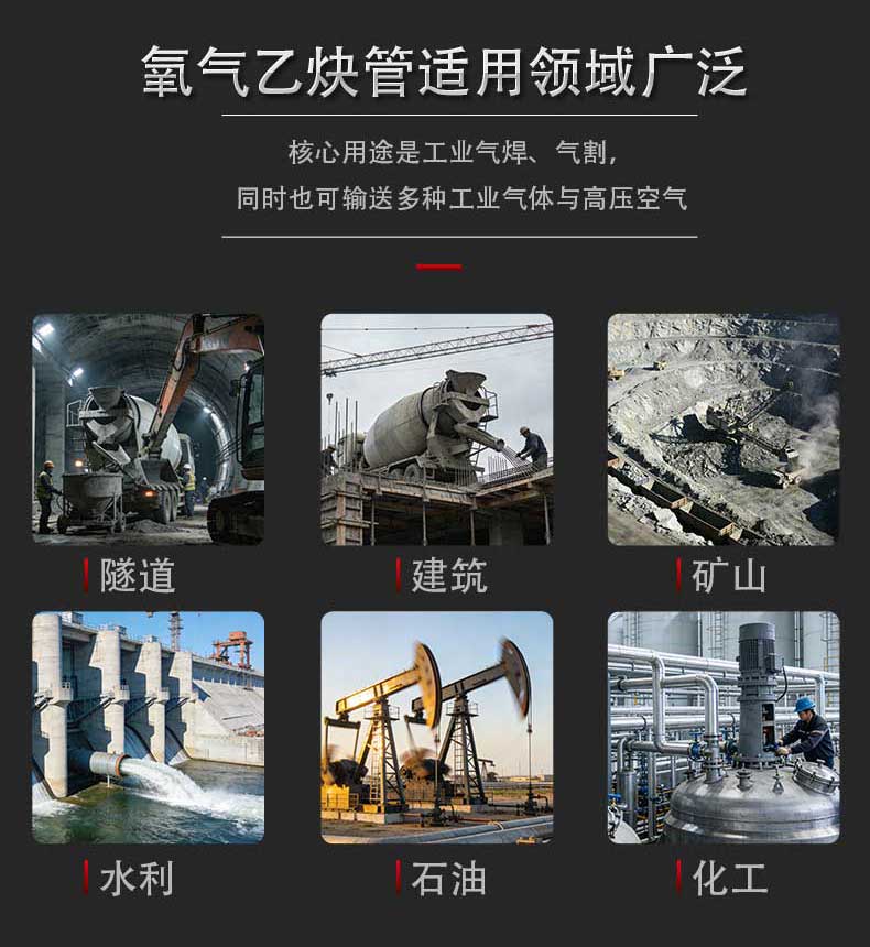 氧氣乙炔管適用領域